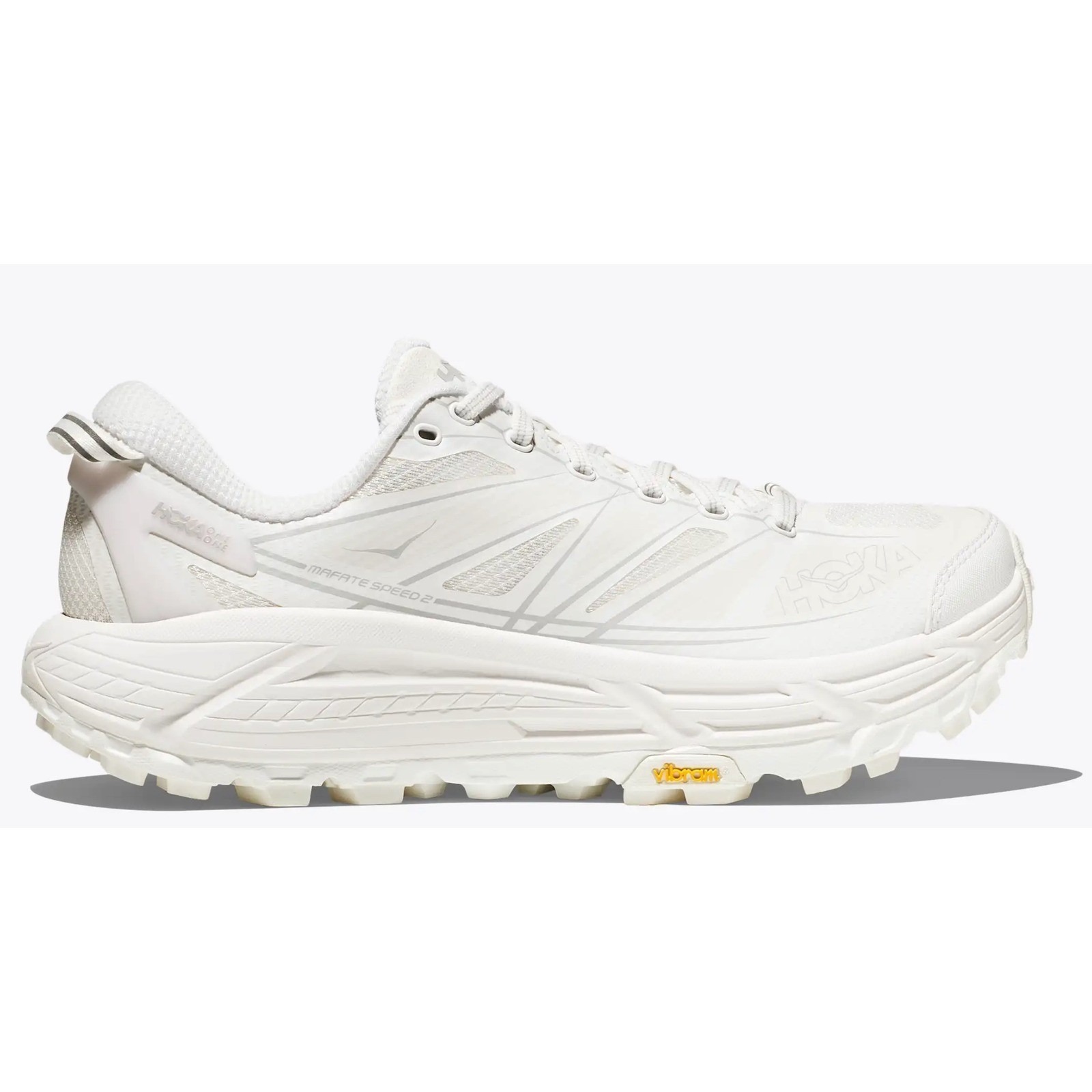 New In Damaged Box Hoka One One M9 W10 Mafate Speed 2 White/Lunar Rock $170
